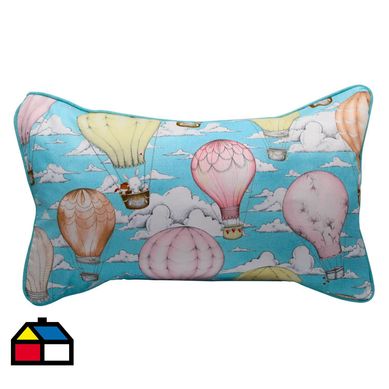 Cojn edicin globo rosa 50x30 cm