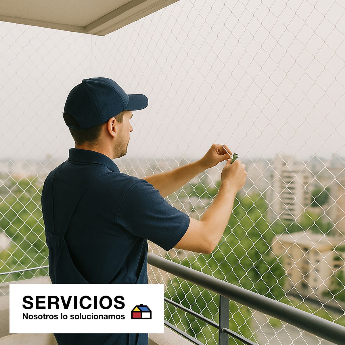 SERVICIOS HOGAR - Malla de Seguridad 0,8 mm con instalación incluida
