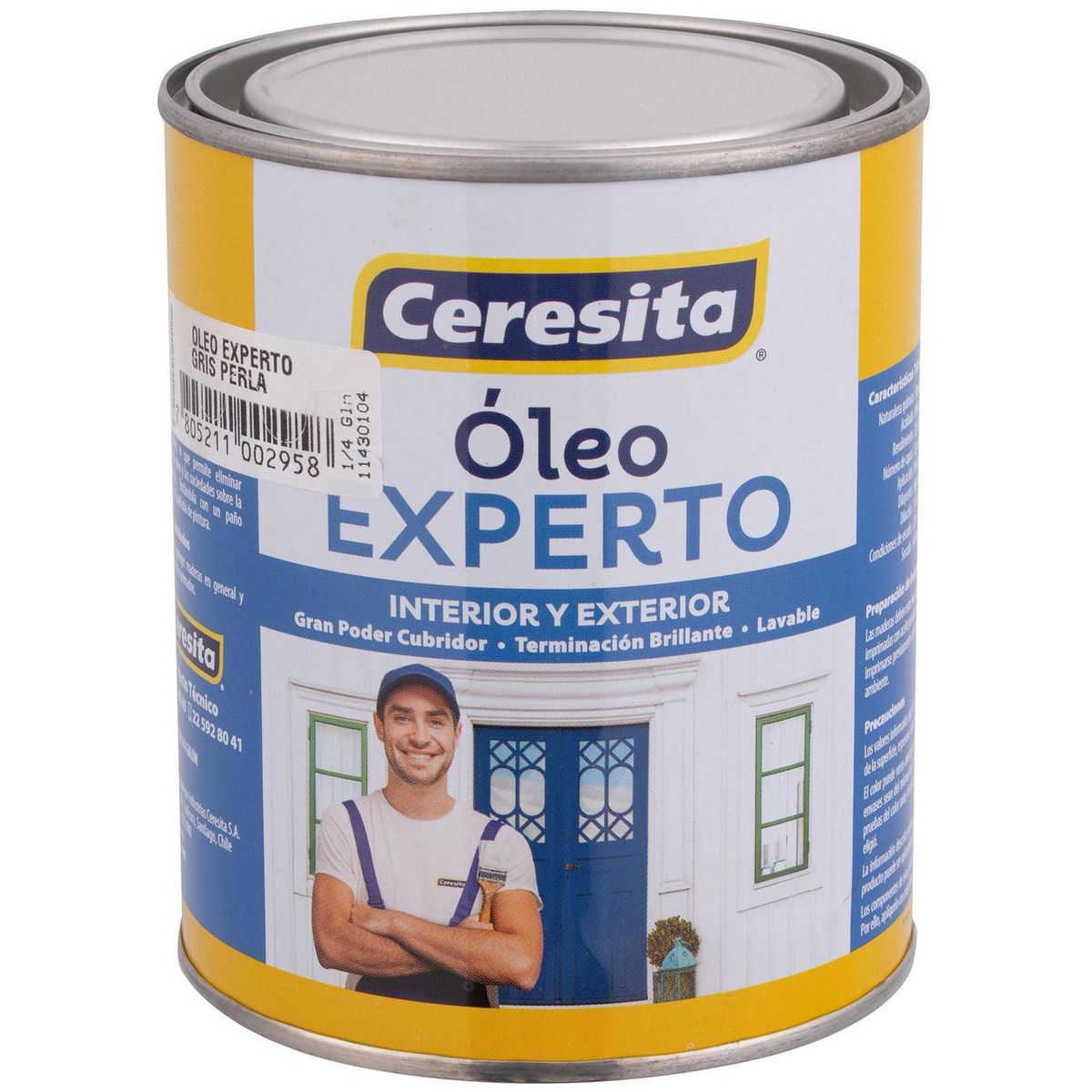 CERESITA - Óleo Experto Brillante 0.25 galón(es) Gris Perla 