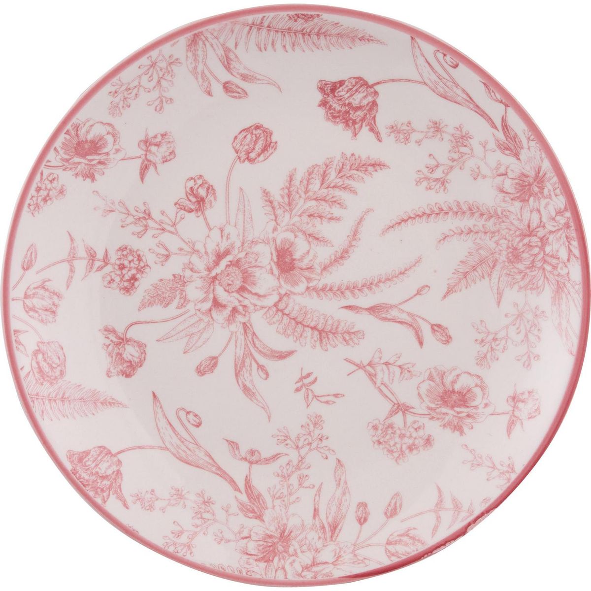 HALLEN - Plato entrada 19 cm redondo rosado