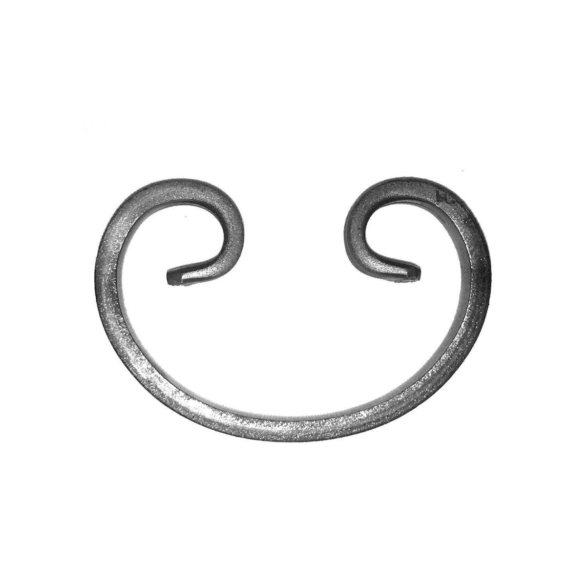 ARTEFERRO - Pack 10 Rulo Decorativo En Fierro Forjado Medidas 70X105Mm. Para Rejas, Paneles Y Escaleras