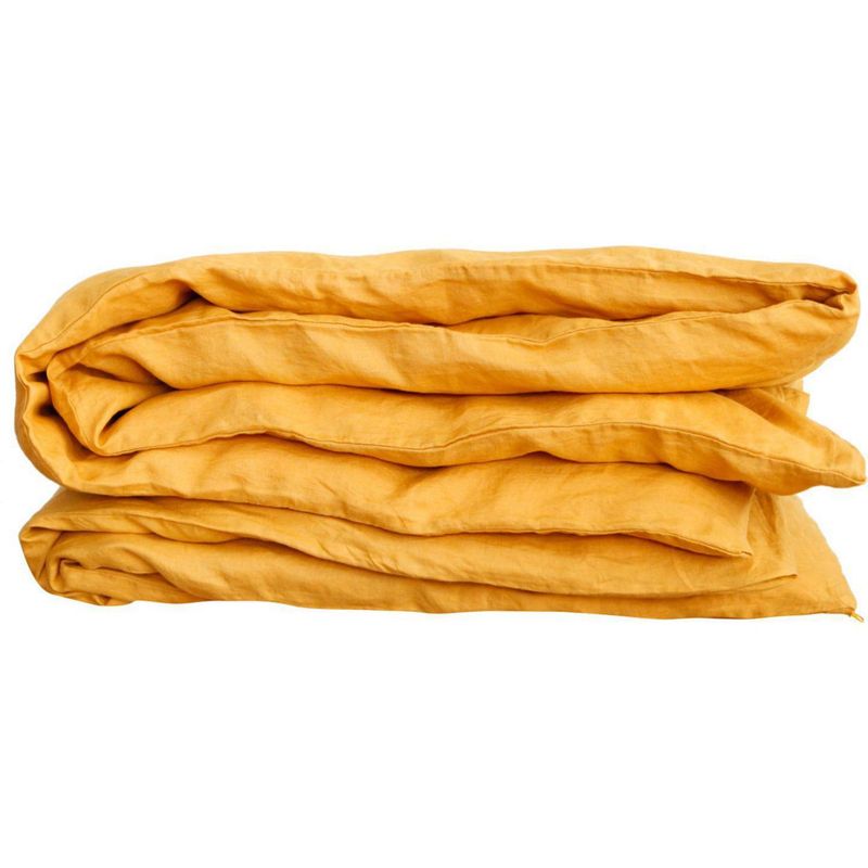 NATURALINO - Piecera Lino Lino King Mostaza