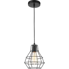JUST HOME COLLECTION - Lámpara Colgante Acero Negro 19 cm