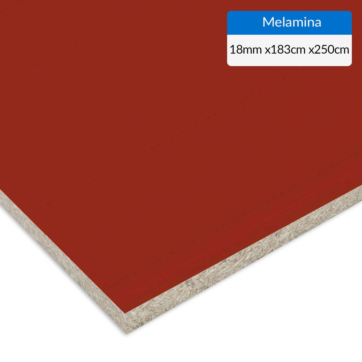 VESTO - Melamina Rojo colonial 18 mm 183x250 cm