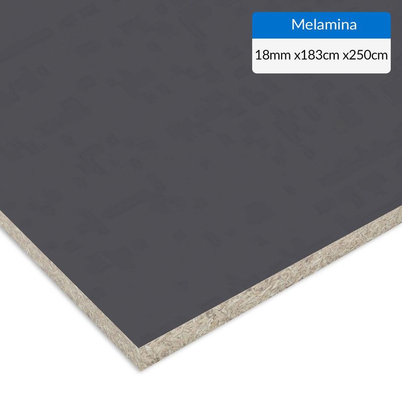 VESTO - Melamina Grafito 18 mm 183x250 cm