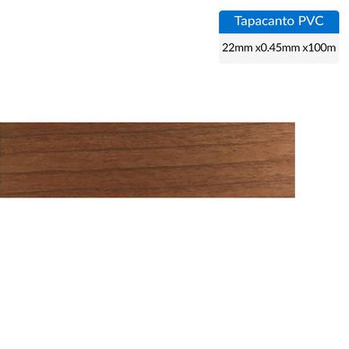 Tapacanto PVC cerezo 22x0,45 mm Ro 100 mt
