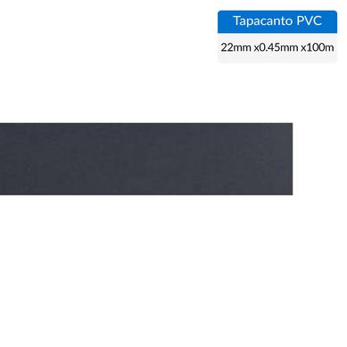 Tapacanto PVC negro 22x0,45 mm Ro 100 mt