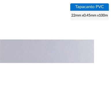 Tapacanto PVC gris humo 22x0,45 mm Ro 100 mt
