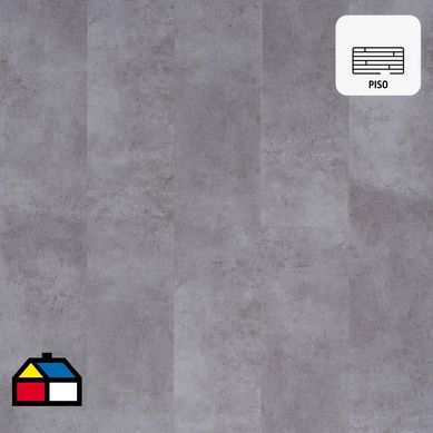 Piso vinlico 5 mm gris 22,9x122 cm 2,24 m2