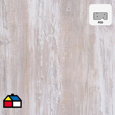 Piso flotante 8 mm blanco 217,5x24,3 cm 3,17 m2