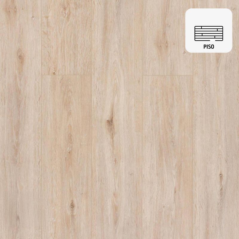 KLIPEN - Piso Vinílico 5.2 mm 18x122 cm Mandala beige Beige 2.2 m2