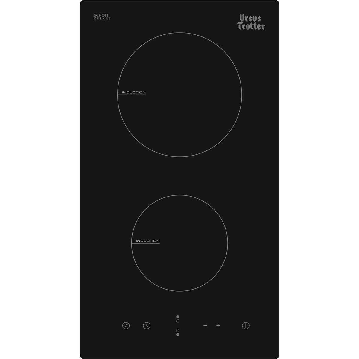 URSUS TROTTER - Encimera Inducción 2 Platos Negro UT IFTC-2P