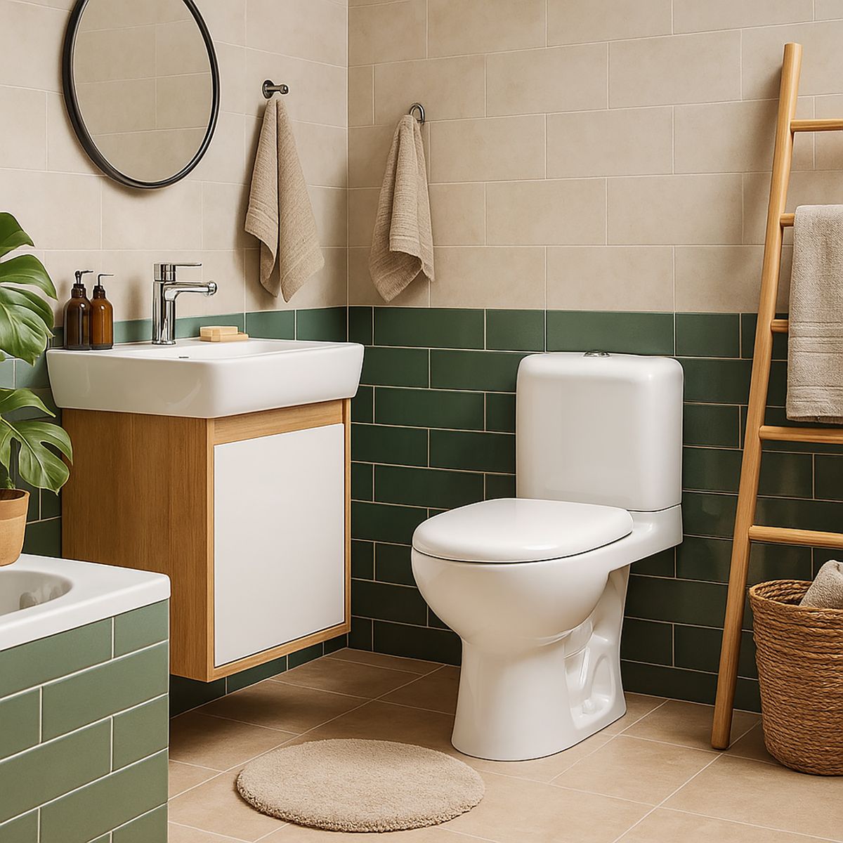 CORONA - Sanitario One piece a Piso 30,5 cm 3.8 Litros O20801001 Blanco