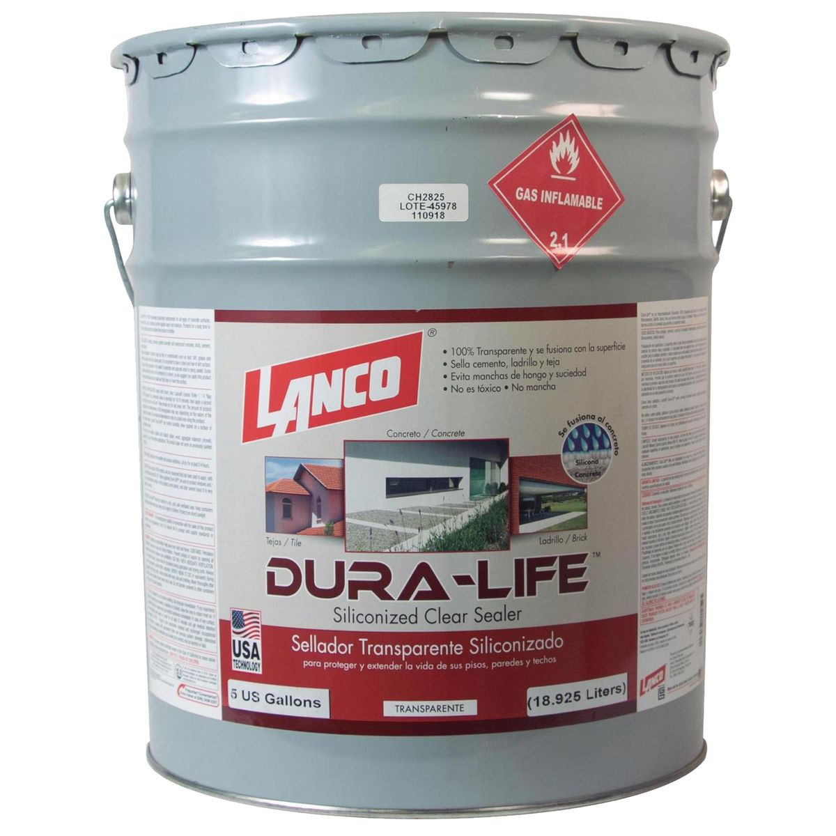 LANCO - Sellador e Impermeabilizante Tineta 5 galón(es) Mate Incoloro