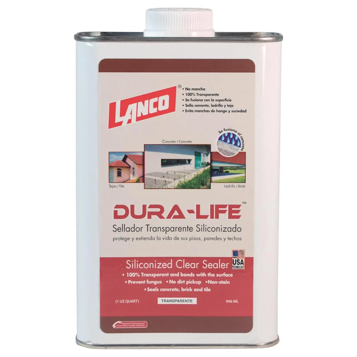 LANCO - Sellador e Impermeabilizante Tarro 0.25 galón(es) Mate Incoloro