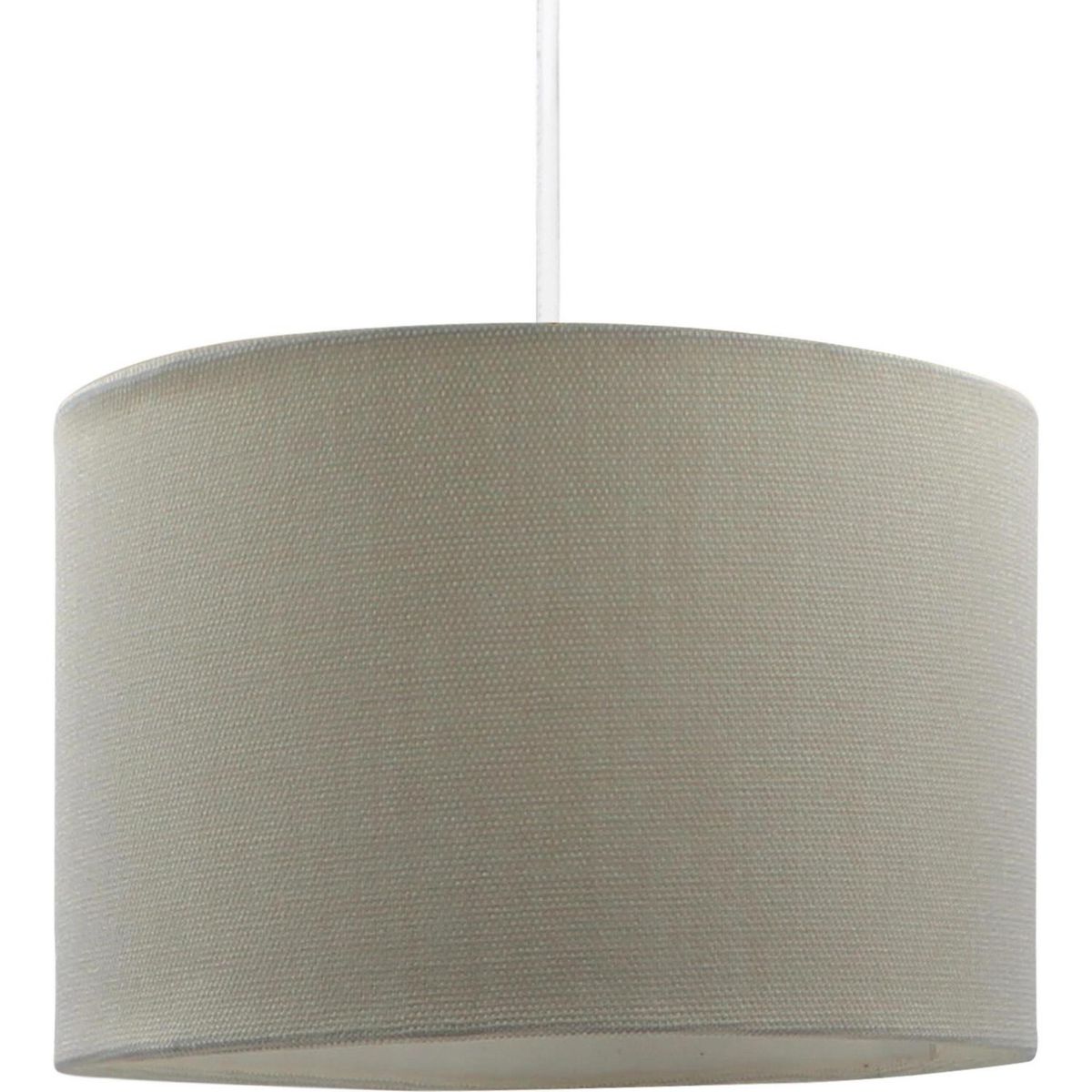 CONCEPT - Lámpara Colgante Liso Tela Blanco