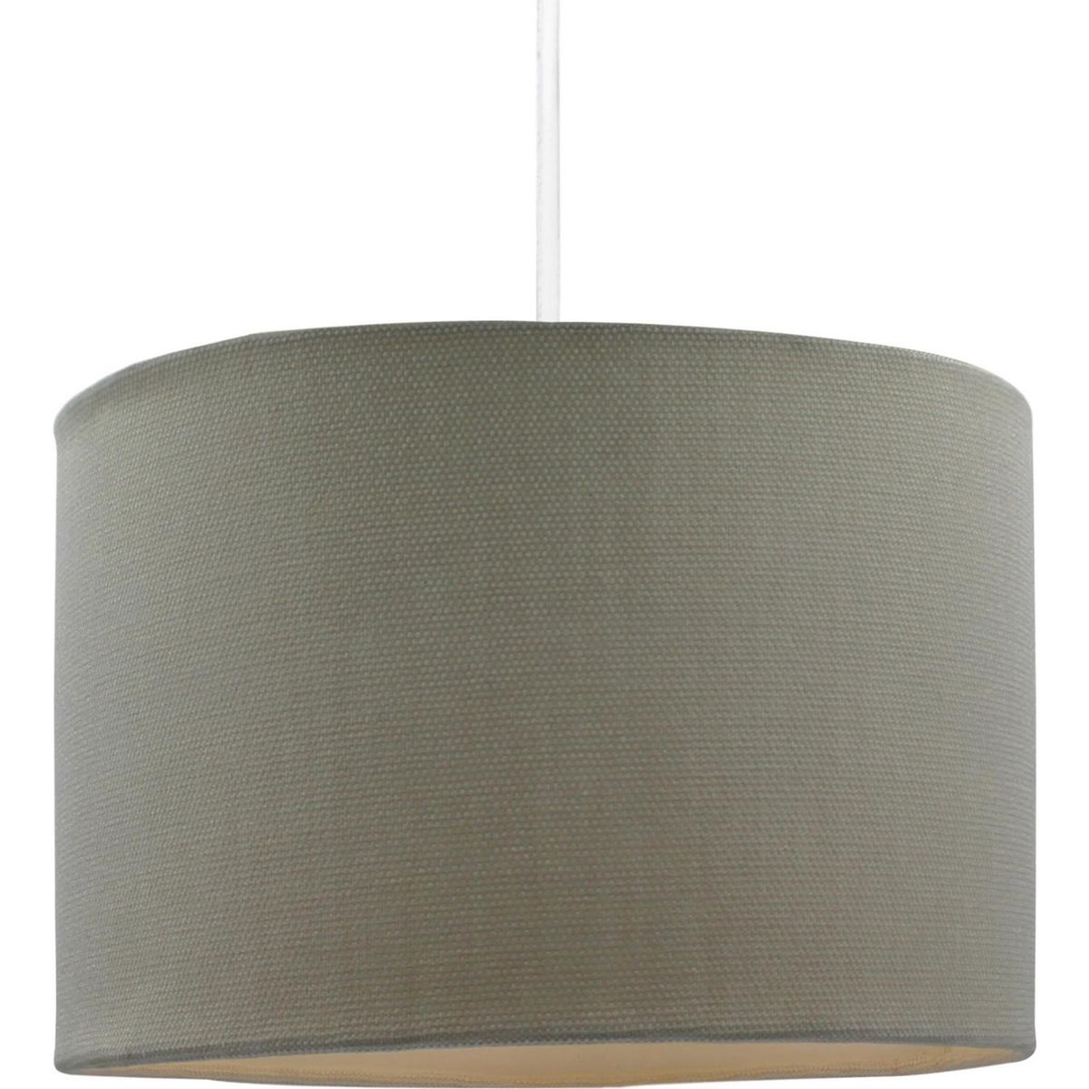 CONCEPT - Lámpara Colgante Liso Tela Blanco