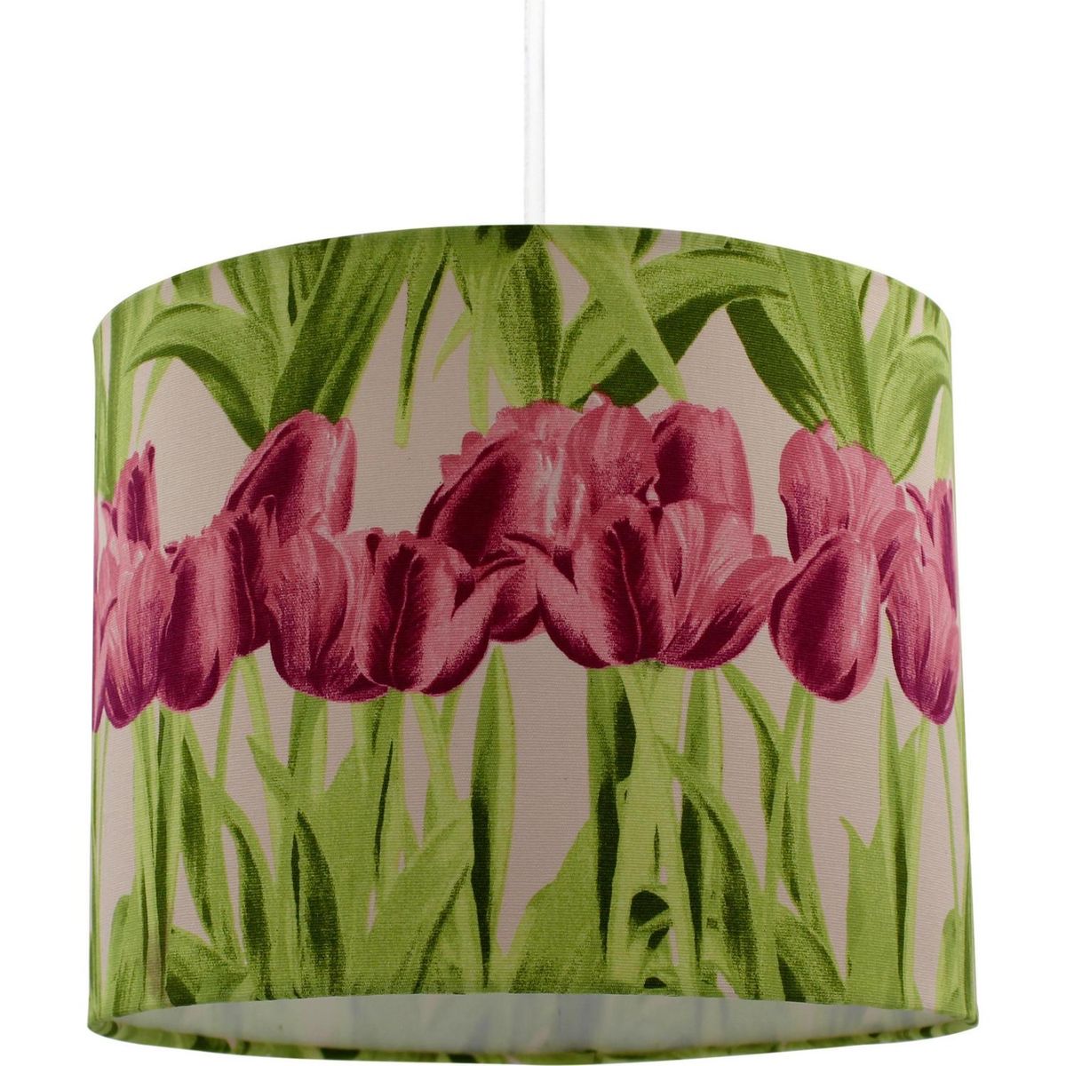 CONCEPT - Lámpara Colgante Jardín Obispo 1 Luz Tela Café