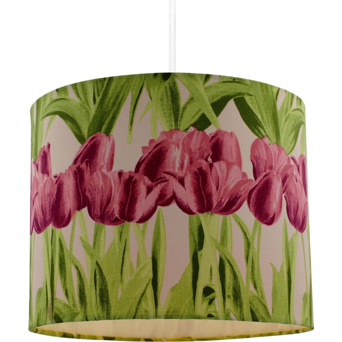 CONCEPT - Lámpara Colgante Jardín Obispo 1 Luz Tela Café