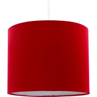 Lmpara colgante liso rojo 1 luz e27