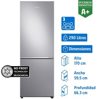 Refrigerador Bottom Freezer No Frost 290 Litros Elegant Inox RB30N4020S8/ZS