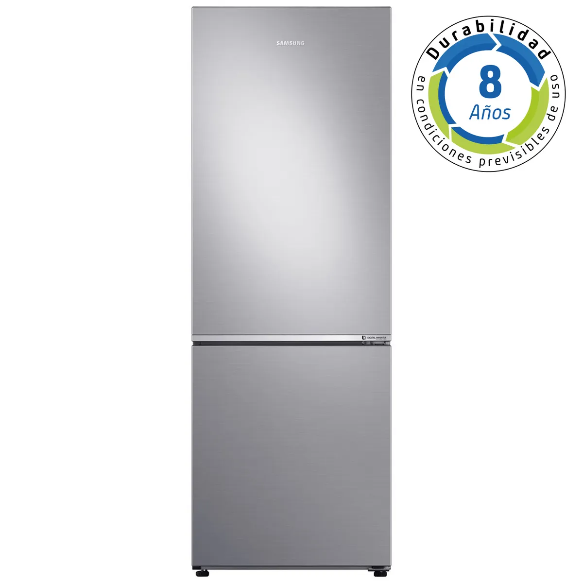 SAMSUNG - Refrigerador Bottom Freezer No Frost 290 Litros Inox RB30N4020S8/ZS