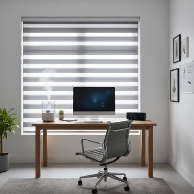 Imagen 2 del producto Cortina Roller Dúo Poliéster Gris claro