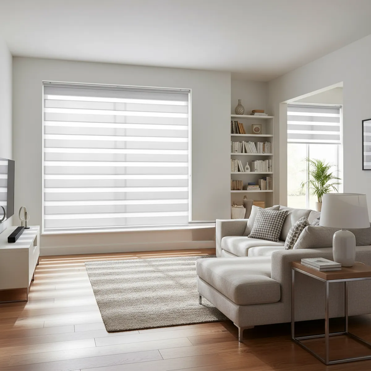 JUST HOME COLLECTION - Cortina Roller Dúo Black Out Gris