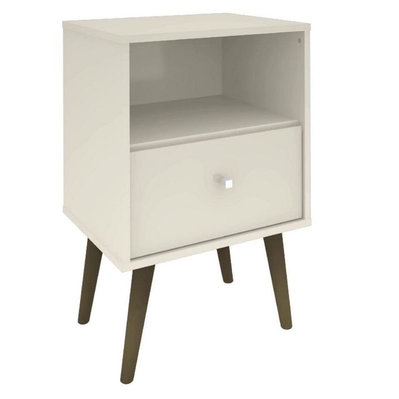 HOGA - Velador 1 Cajón(es) Mb2014 45x69x36 cm Blanco invierno