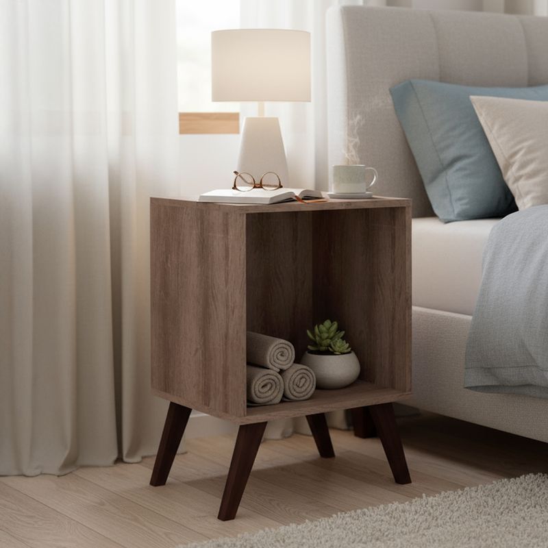 HOGA - Velador 1 Cajón(es) Retro 35x57x40 cm Rústico