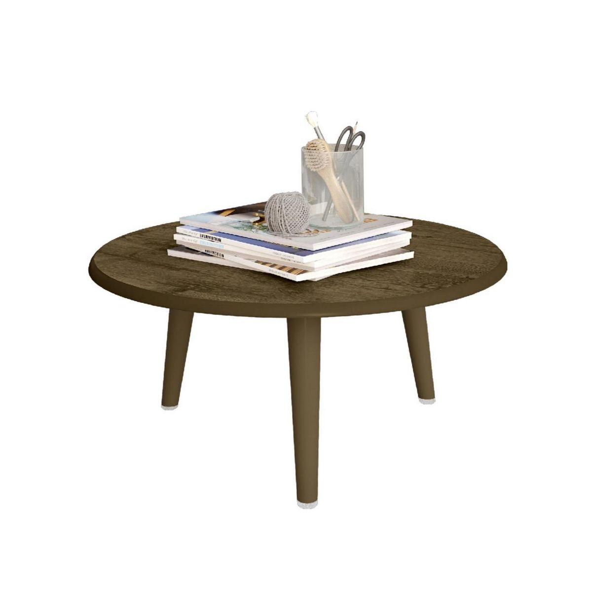 HOGA - Mesa de centro rústico 35x59x59 cm