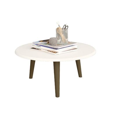 Mesa de centro blanco 35x59x59 cm