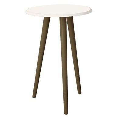 Mesa lateral blanco invierno 63x44x44 cm