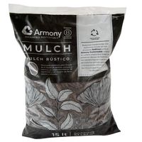 Mulch rústico decorativo 15 litros café