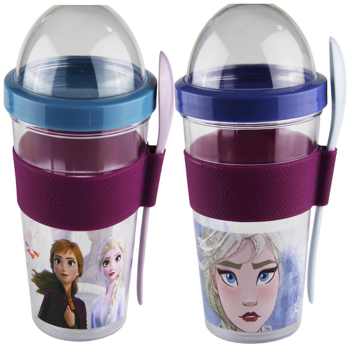 DISNEY - Vaso Infantil Disney Frozen 450 ml con Cuchara