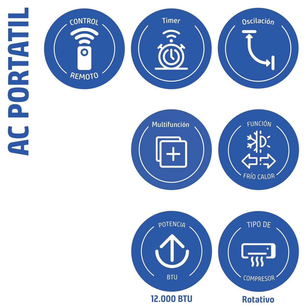 AIROLITE - Aire acondicionado portátil 12.000 BTU Elite II