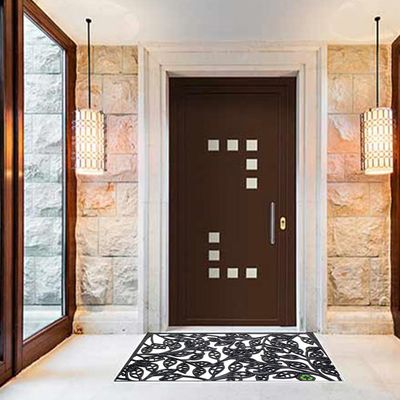 Imagen 2 del producto Limpiapies Hojas Reiclaje 60x40 cm PVC Negro