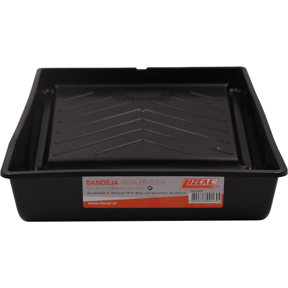 LIZCAL - Bandeja Plástica Para Rodillo Pintura Hasta 23 Cm
