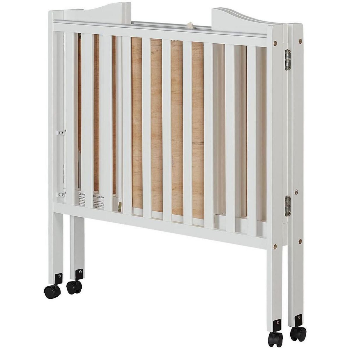 KIDSCOOL - Cuna plegable 99x66x97 cm blanca
