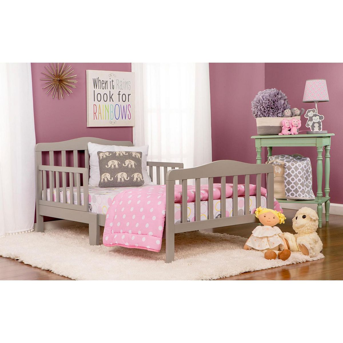 KIDSCOOL - Mini cama 134x73x110 cm gris