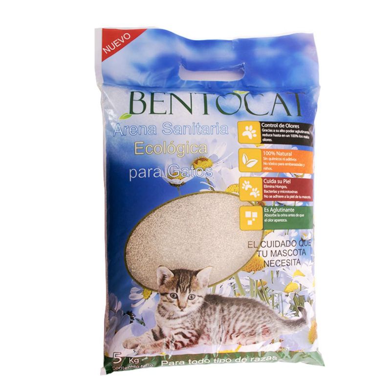 BENTOCAT - Arena sanitaria bentocat bolsa de 5 kg