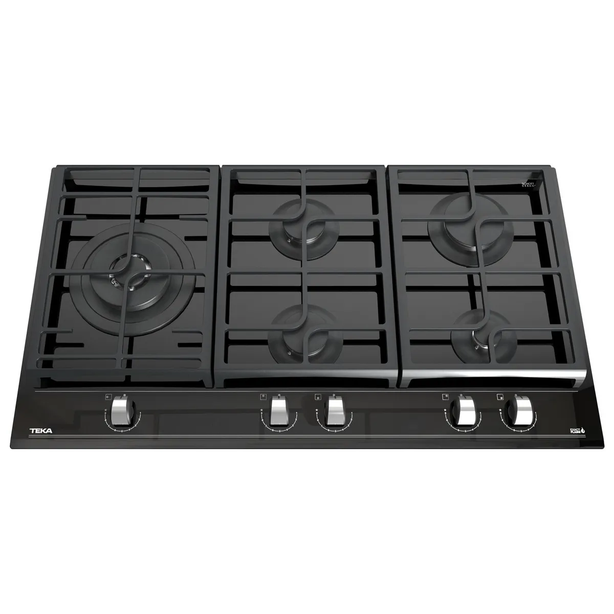 TEKA - Encimera Gas Licuado 5 Platos Negro GZC 95320 XBB