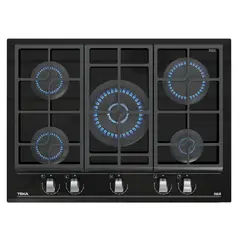 TEKA - Encimera Gas 5 Platos Negro GZC 75330 XBB
