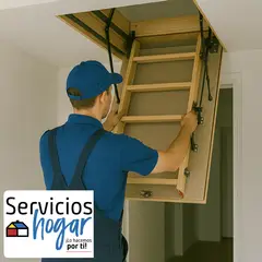 SERVICIOS HOGAR - Instalación estándar de escalera de entretecho