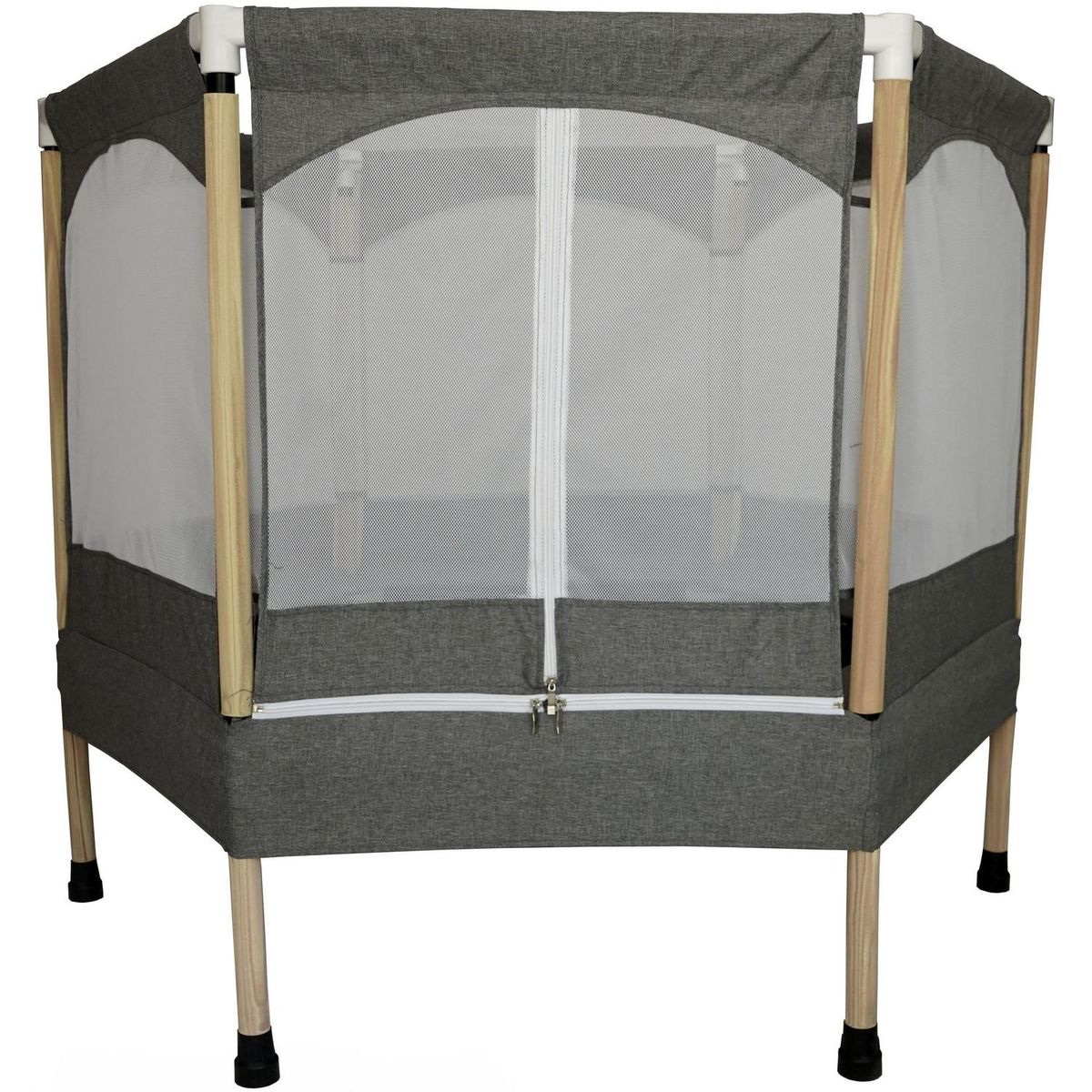 KIDSCOOL - Corral Trampolín Infantil 120x105x120 cm Gris