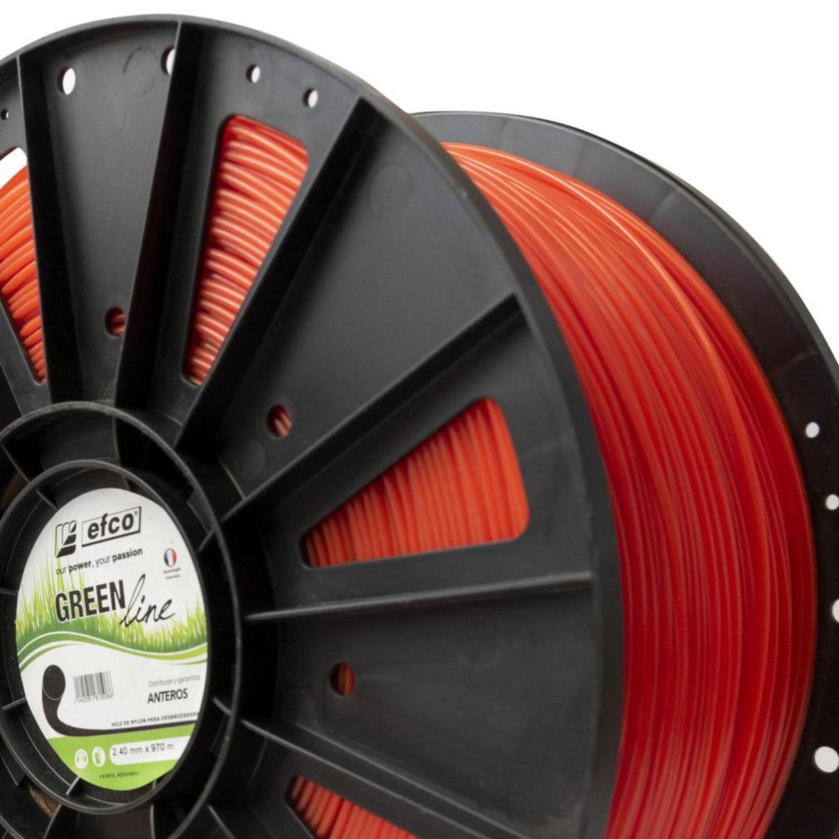 EFCO - Hilo Para Orilladora 2,4 Mm 970 M Naranjo