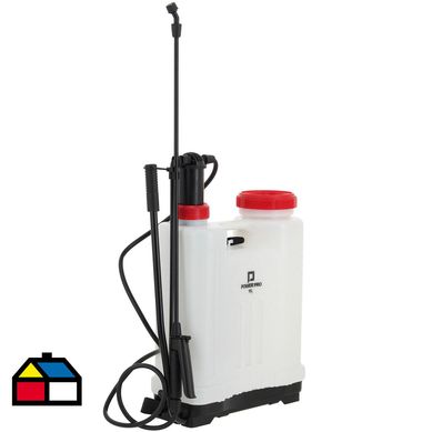 Pulverizador manual 18 litros blanco