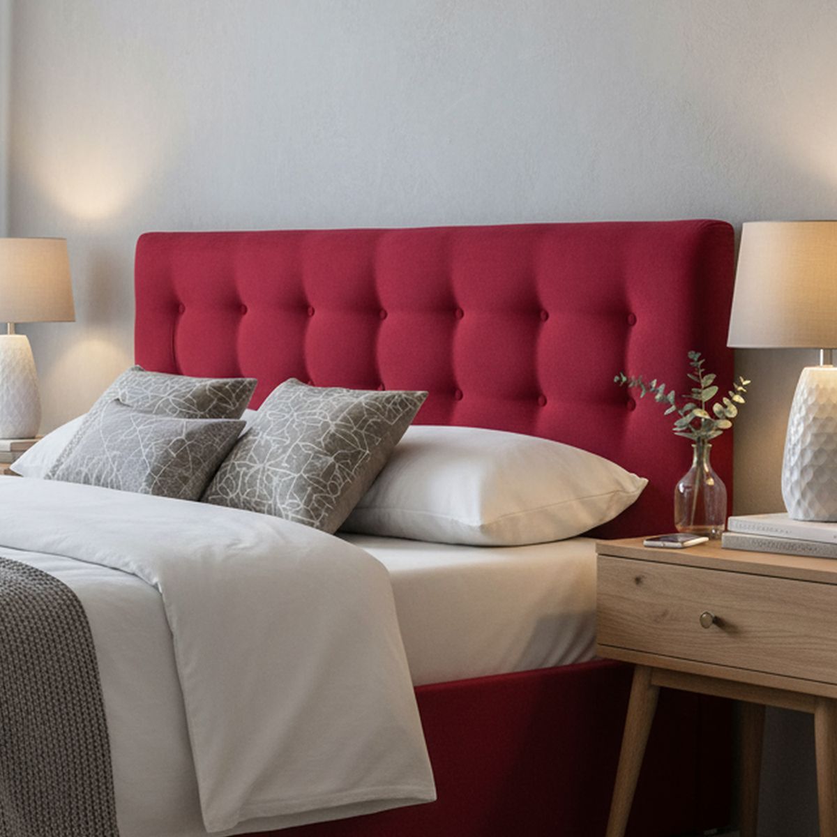 BODEVIR - Respaldo 185x9x80 cm rojo