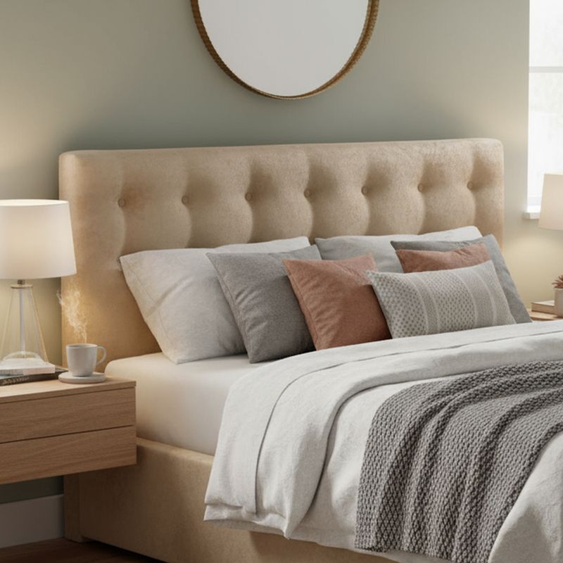 BODEVIR - Respaldo 185x9x80 cm beige