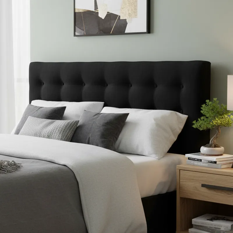 BODEVIR - Respaldo 185x9x80 cm negro